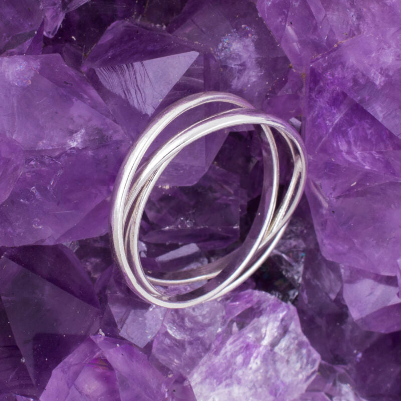 Anillo Plata de Ley 925 TRES AROS REF. 590
