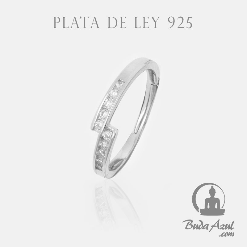 Anillo Plata LAZO CIRCONITAS REF. 590