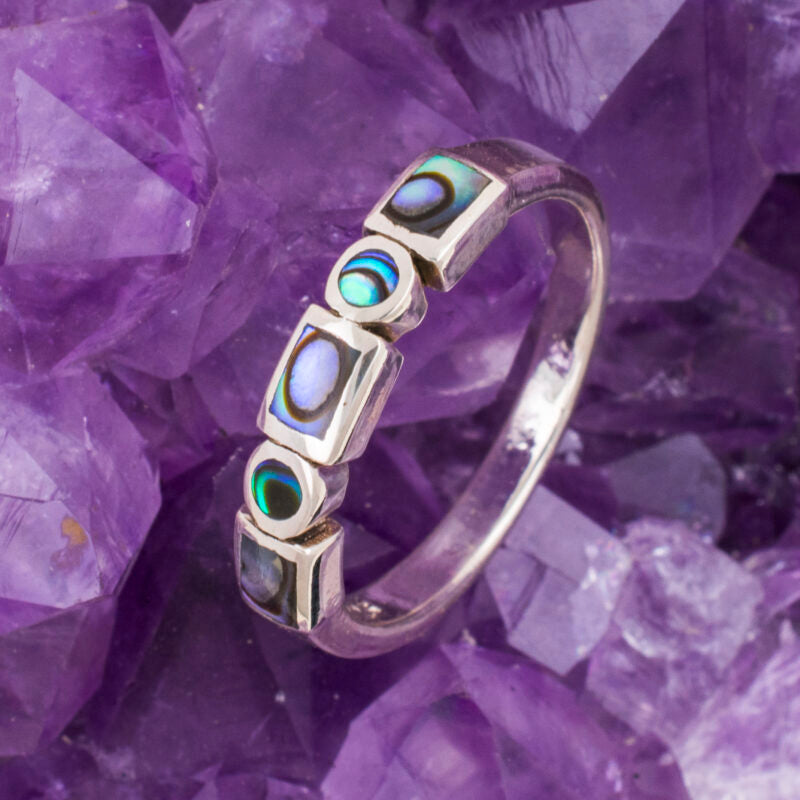 Anillo Plata de Ley 925 PIEDRAS AVALON REF. 690