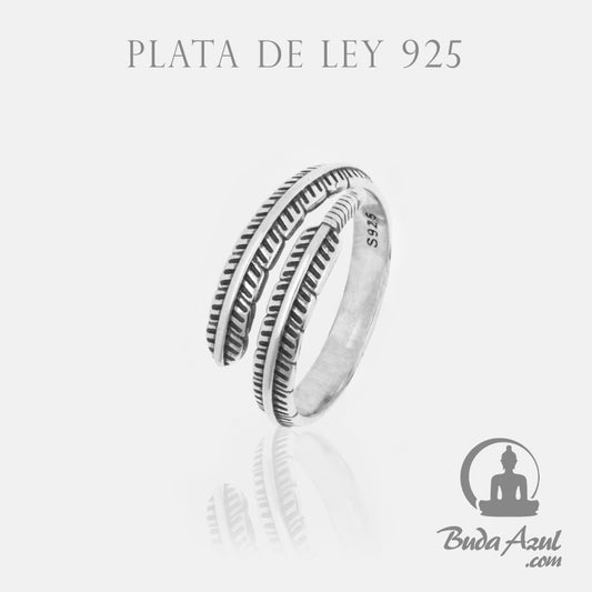 Anillo Plata de Ley 925 PLUMA FINA REF. 690