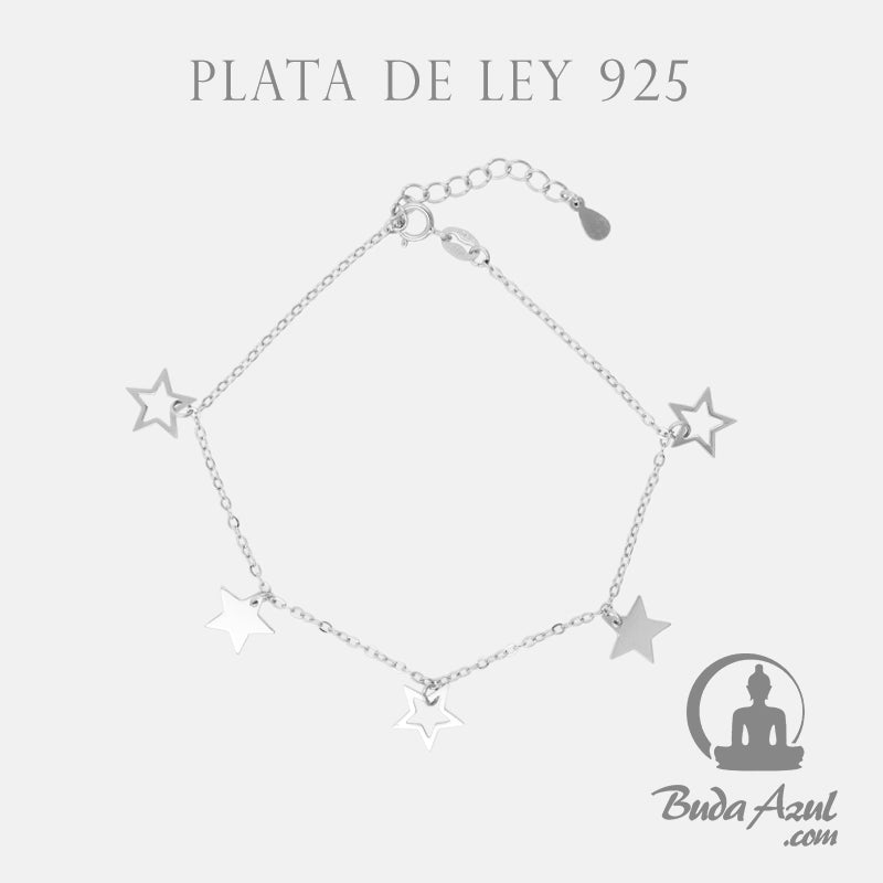 Pulsera Plata de Ley 925 ESTRELLAS REF 790