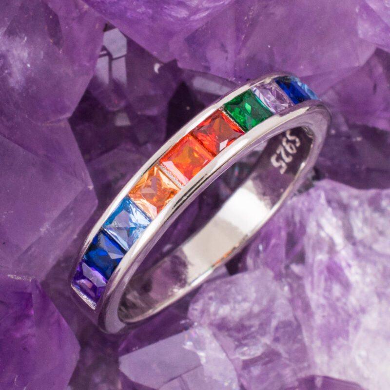 Anillo Plata CIRCONITAS COLORES REF. 890