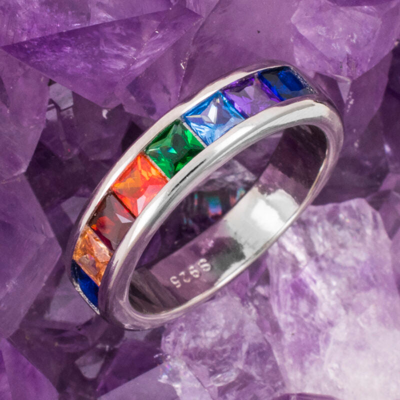 Anillo Plata CIRCONITAS COLORES REF. 1090