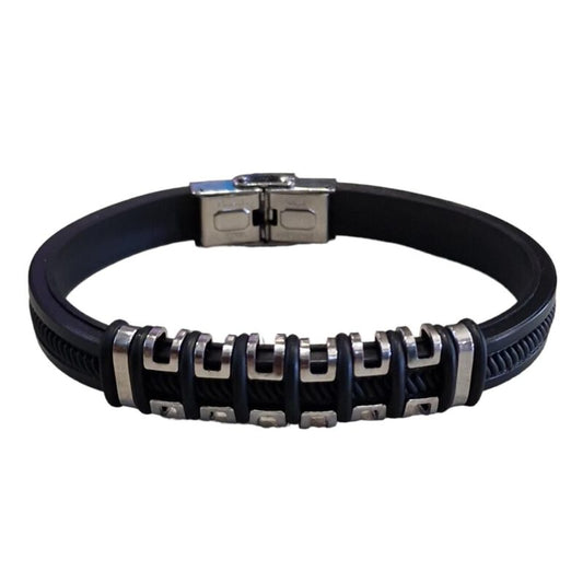 PULSERA ACERO POLIPIEL MOD. 6