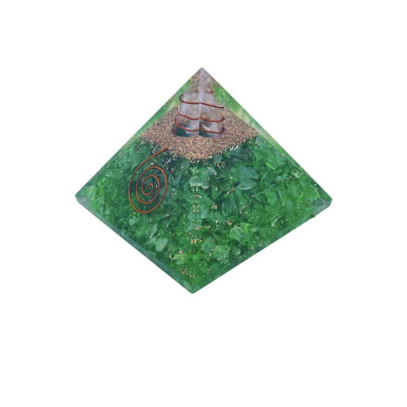 PIRAMIDE ORGONITA 75 MM PERIDOTO