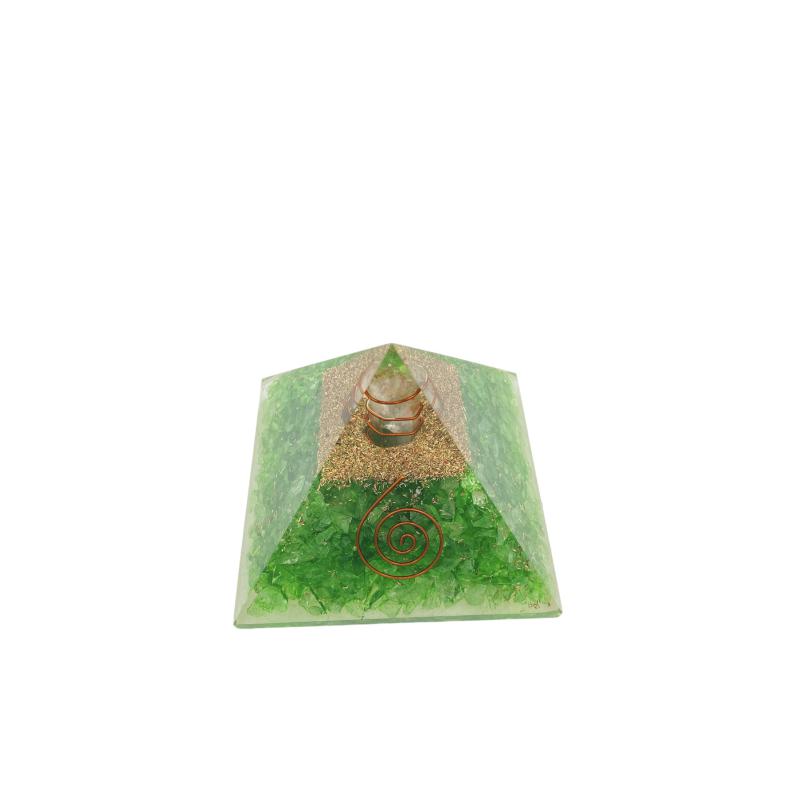 PIRAMIDE ORGONITA 75 MM PERIDOTO