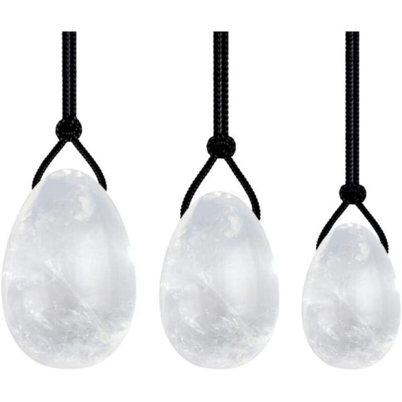 HUEVOS YONI MINERAL CUARZO CRISTAL