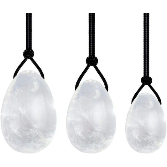 HUEVOS YONI MINERAL CUARZO CRISTAL