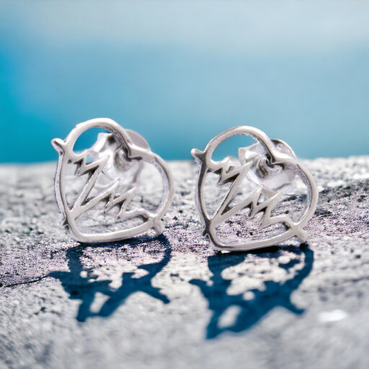 Pendientes Plata de Ley 925 CORAZON ELECTRO REF 20