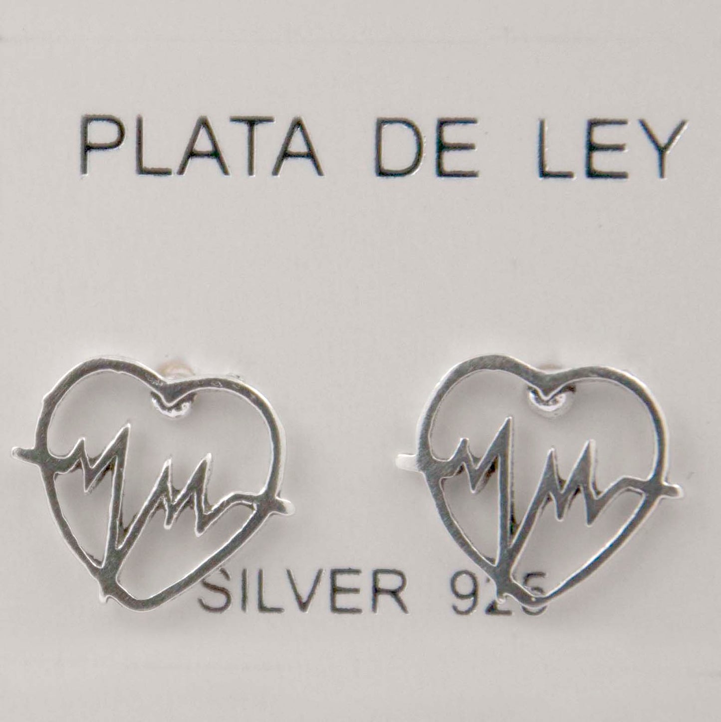 Pendientes Plata de Ley 925 CORAZON ELECTRO REF 20