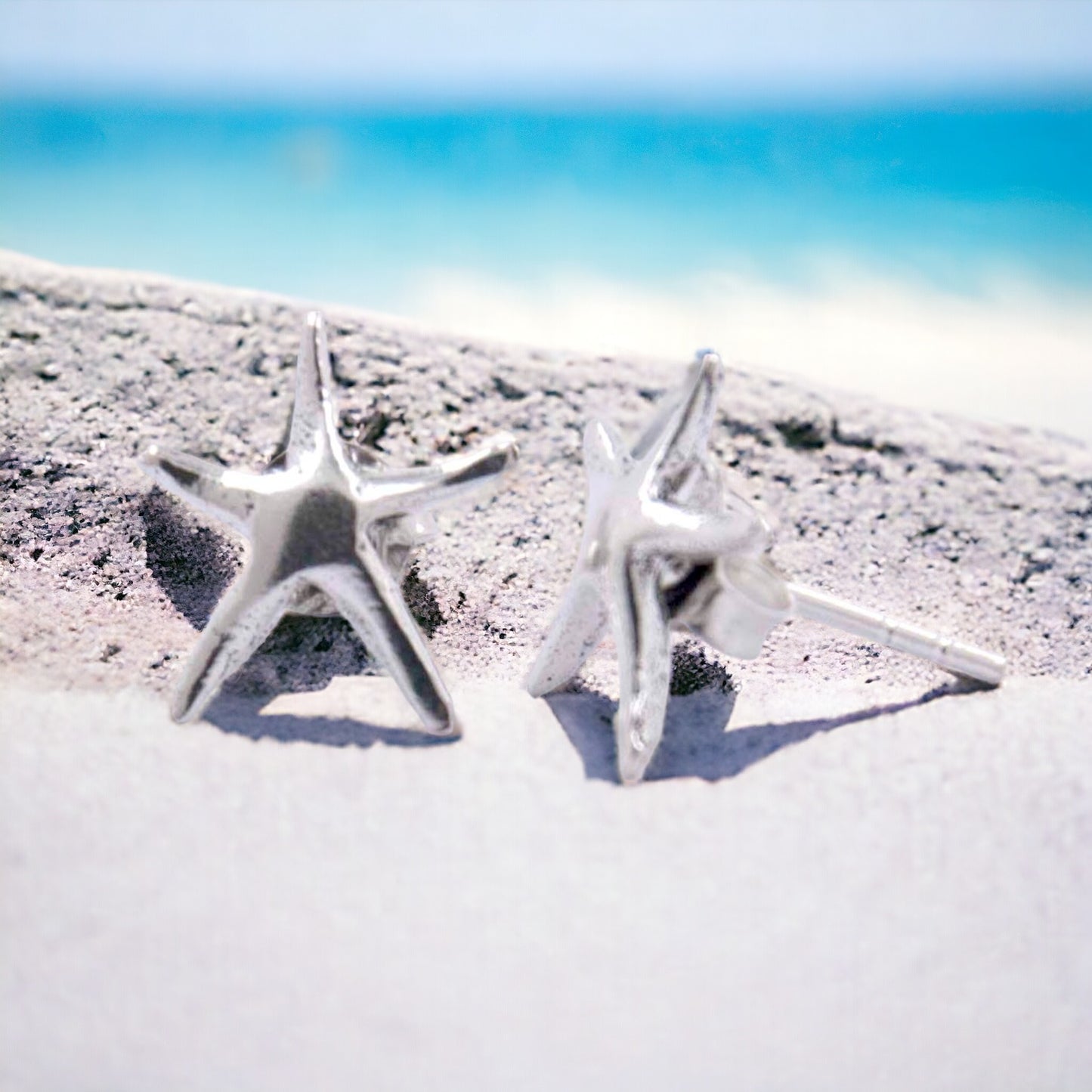 Pendientes ESTRELLA MAR Plata Ley 925 REF 200