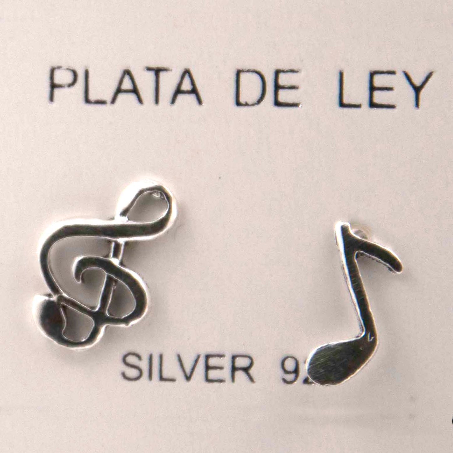 Pendientes Plata Ley 925 NOTAS MUSICALES REF 200