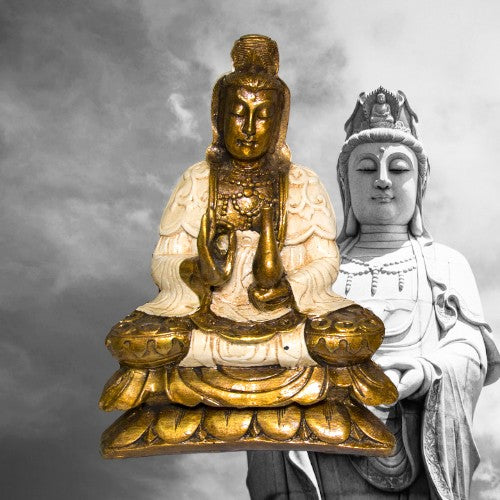 KUAN YIN 30 CM REF 1290 - 5 - BLANCO