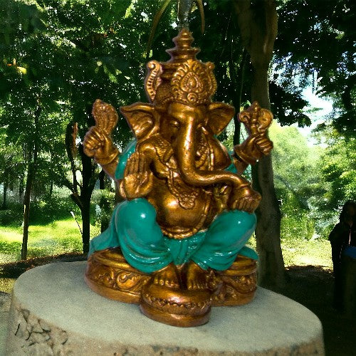 GANESH 27 CM REF 990 - 8 - TURQUESA