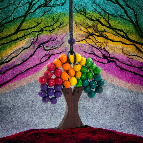 COLLAR ÁRBOL DE LA VIDA REF 100 - Mod. 9 Arco Iris