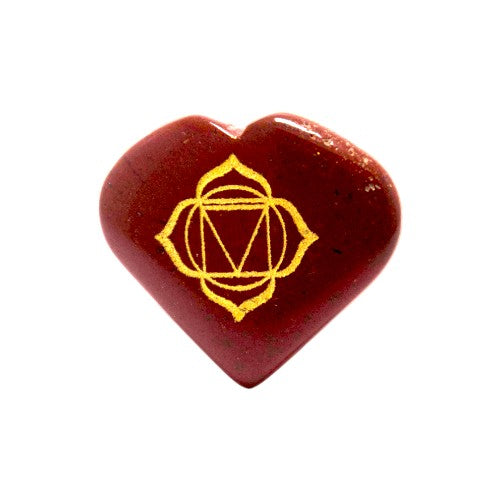 SET CORAZON MINERAL 7 CHAKRAS GRABADO REF 890