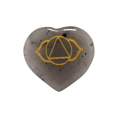 SET CORAZON MINERAL 7 CHAKRAS GRABADO REF 890