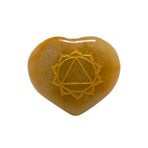 SET CORAZON MINERAL 7 CHAKRAS GRABADO REF 890