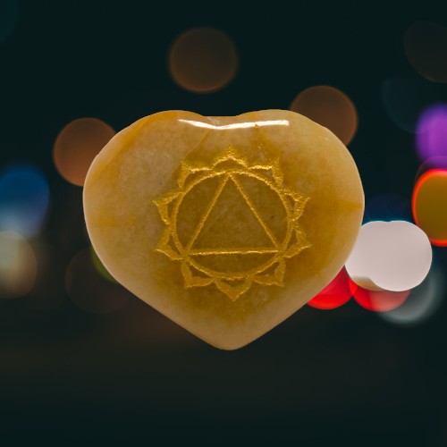 SET CORAZON MINERAL 7 CHAKRAS GRABADO REF 890