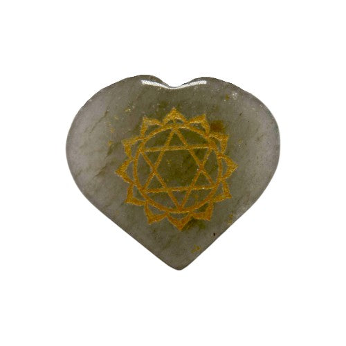 SET CORAZON MINERAL 7 CHAKRAS GRABADO REF 890