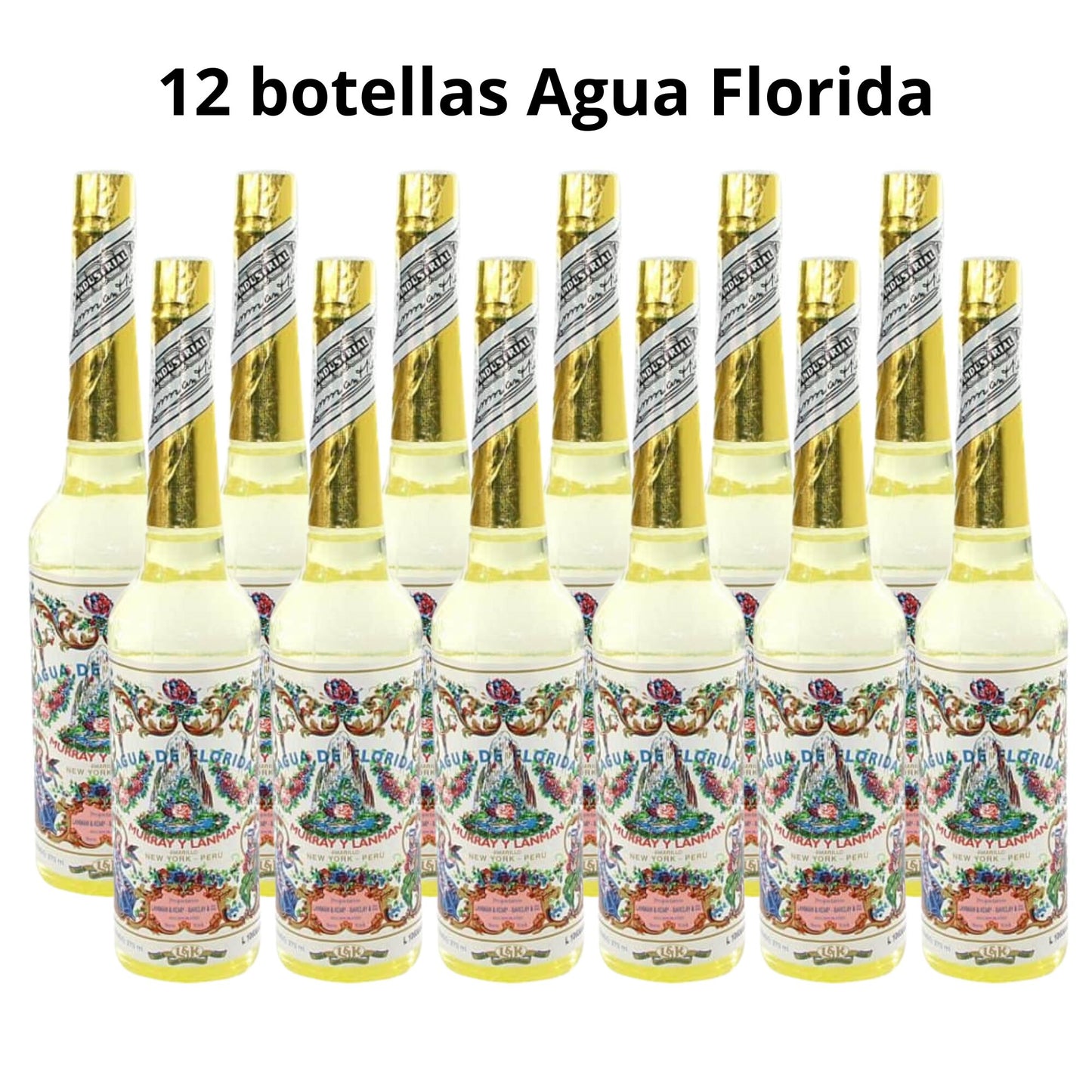 Pack 12 botellas de Agua de Florida - Perú - Murray & Lanman Auténtica
