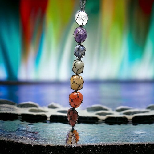 COLGADOR  MINERALES 7 CHAKRAS REF 500