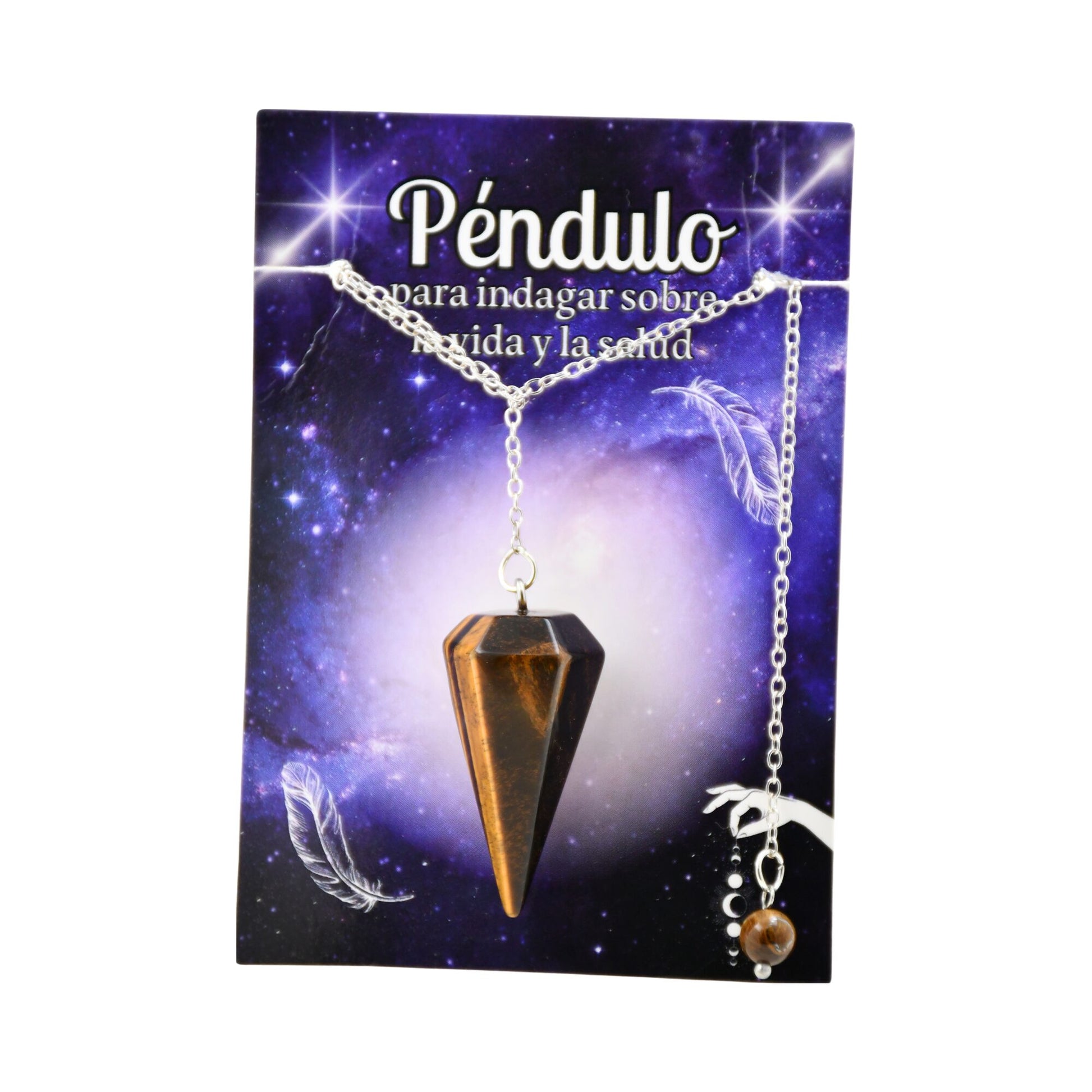 Péndulo Facetado Mineral - Ojo de Tigre REF 6