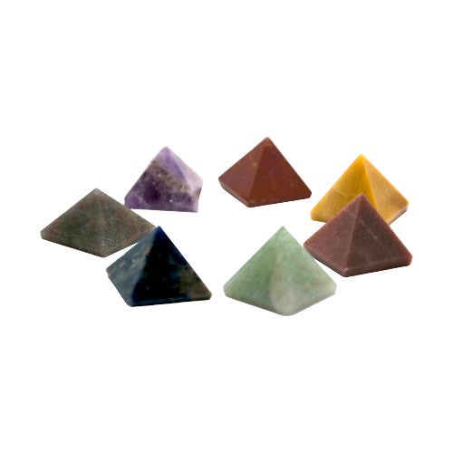 Set de 7 Pirámides- Colores 7 Chakras REF 1090