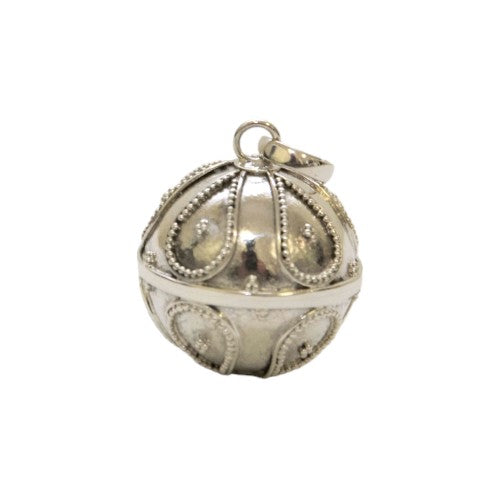 Llamador de ángeles 18 mm Plata decorado REF 1190