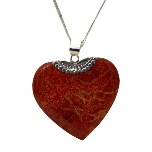 Colgante Plata concha corazón REF790 Mod01 CORAL