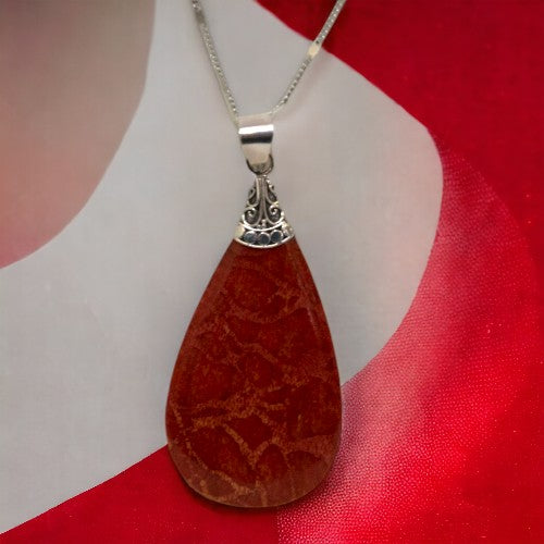 Colgante Plata concha GOTA AGUA REF790 - CORAL