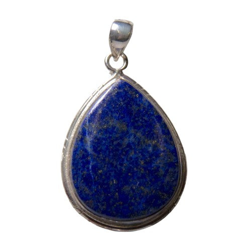 Colgante gota Plata LISO LAPISLAZULI REF1990