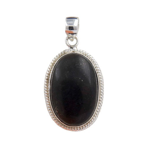 Colgante Oval 45mm Plata LABRAD SHUNGIT REF1490