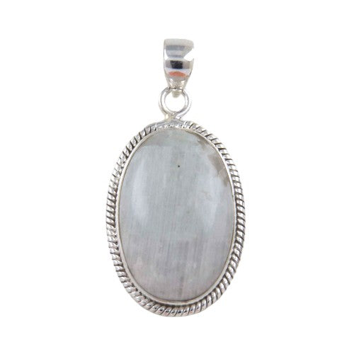 Colgante Oval 45mm Plata LABRA PIEDRA LUNA REF1490