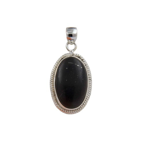 Colgante Oval 40mm Plata LABRA SHUNGIT REF1190