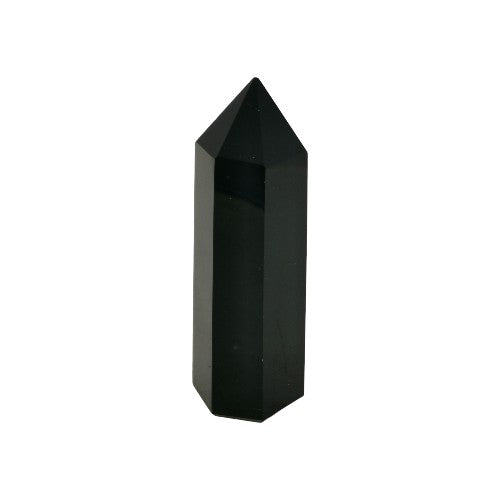 Punta mineral Obsidiana Negra 75mm