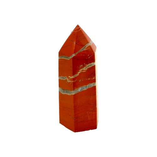 Punta mineral Jaspe Rojo 75mm