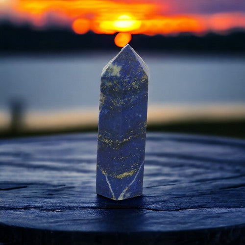 Punta mineral Lapizlazuli 75mm