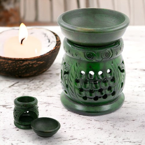 Quemador aceite de PIEDRA 3,5" verde No.-9912 D