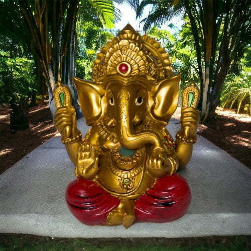 Figura Ganesh 15cms - Dorada