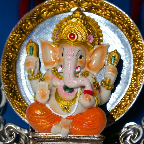 Figura Ganesh 15cms - Naranja