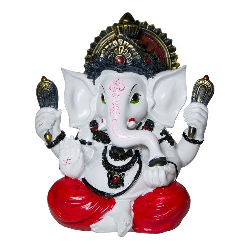 Figura Ganesh 24cms - Roja Blanca