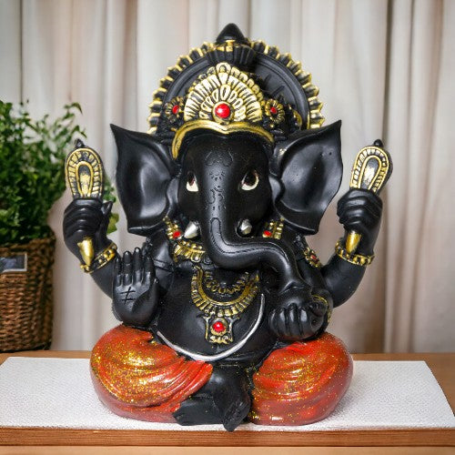 Figura Ganesh 20cms - Negra