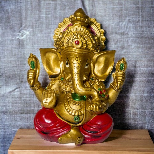 Figura Ganesh 12cms - Dorada