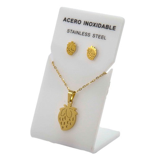 Conjunto Acero Dorado Fresa Mod. 28