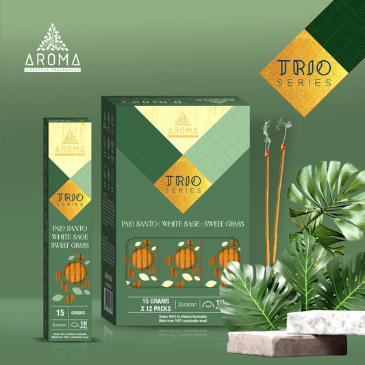 Incienso AROMA Trio Series HIERBA DULCE