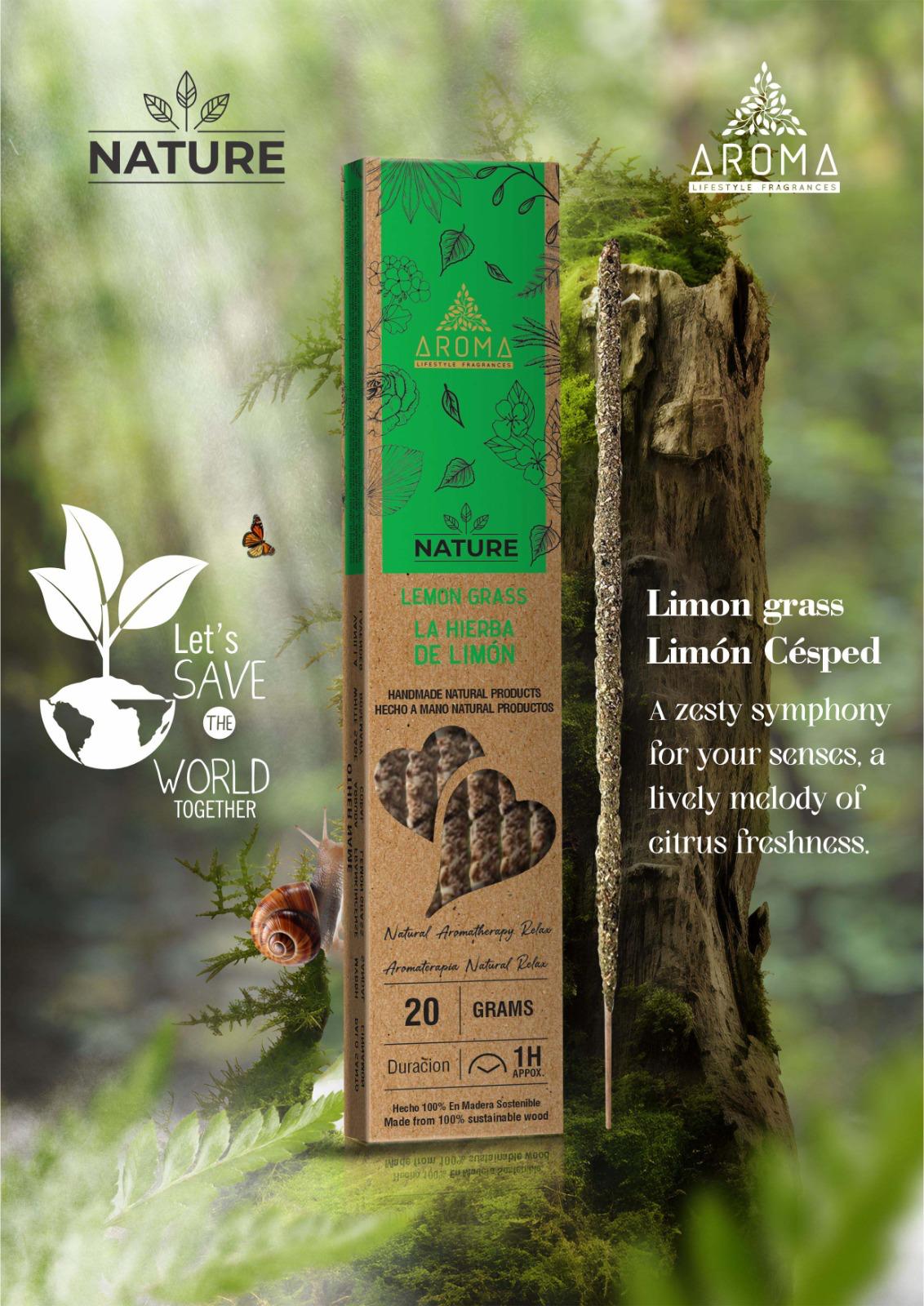 Incienso AROMA Orgánico Nature LEMONGRASS
