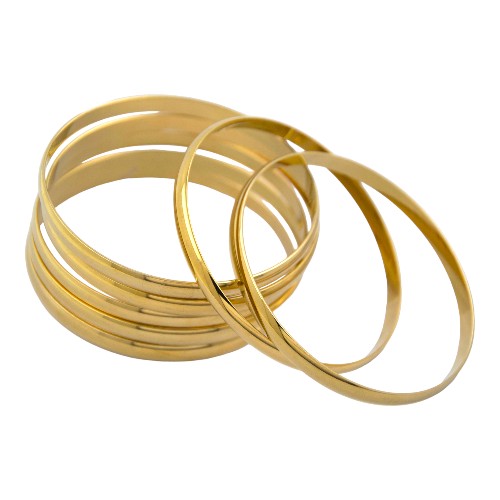 Pulsera Semanario Acero Dorado Ancho Mod.05