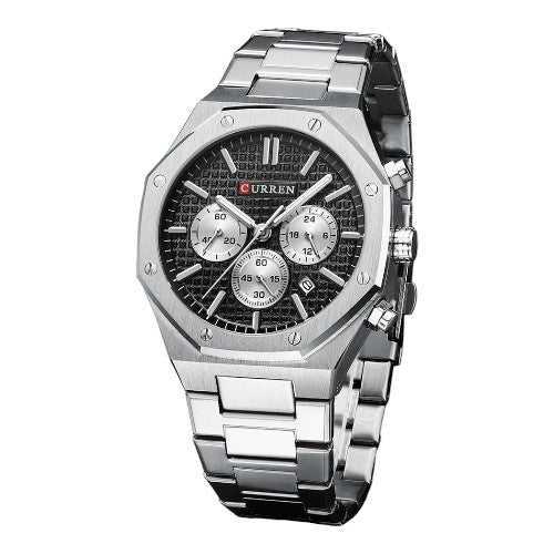RELOJ CURREN HOMBRE M8440 NEGRO-PLATEADO