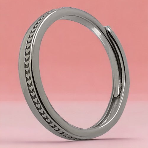 Anillo Plata de Ley 925 linea corazones REF 1190